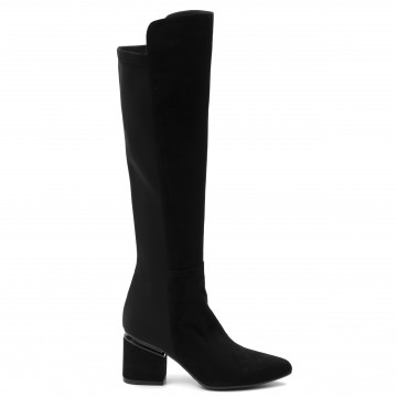 Over the knee boot in black...