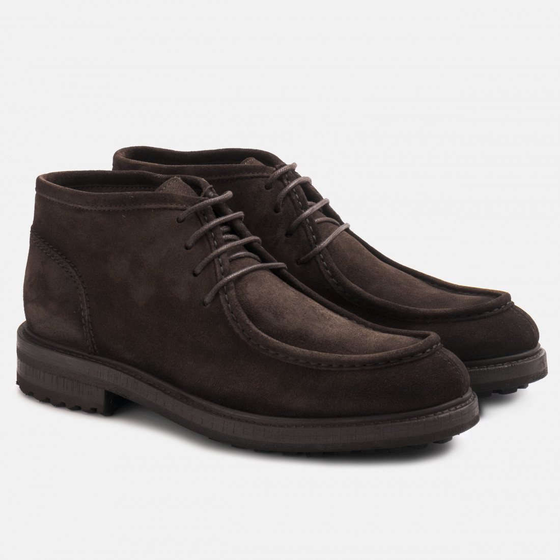 Jerold Wilton men's lace up ankle boot in ebony suede