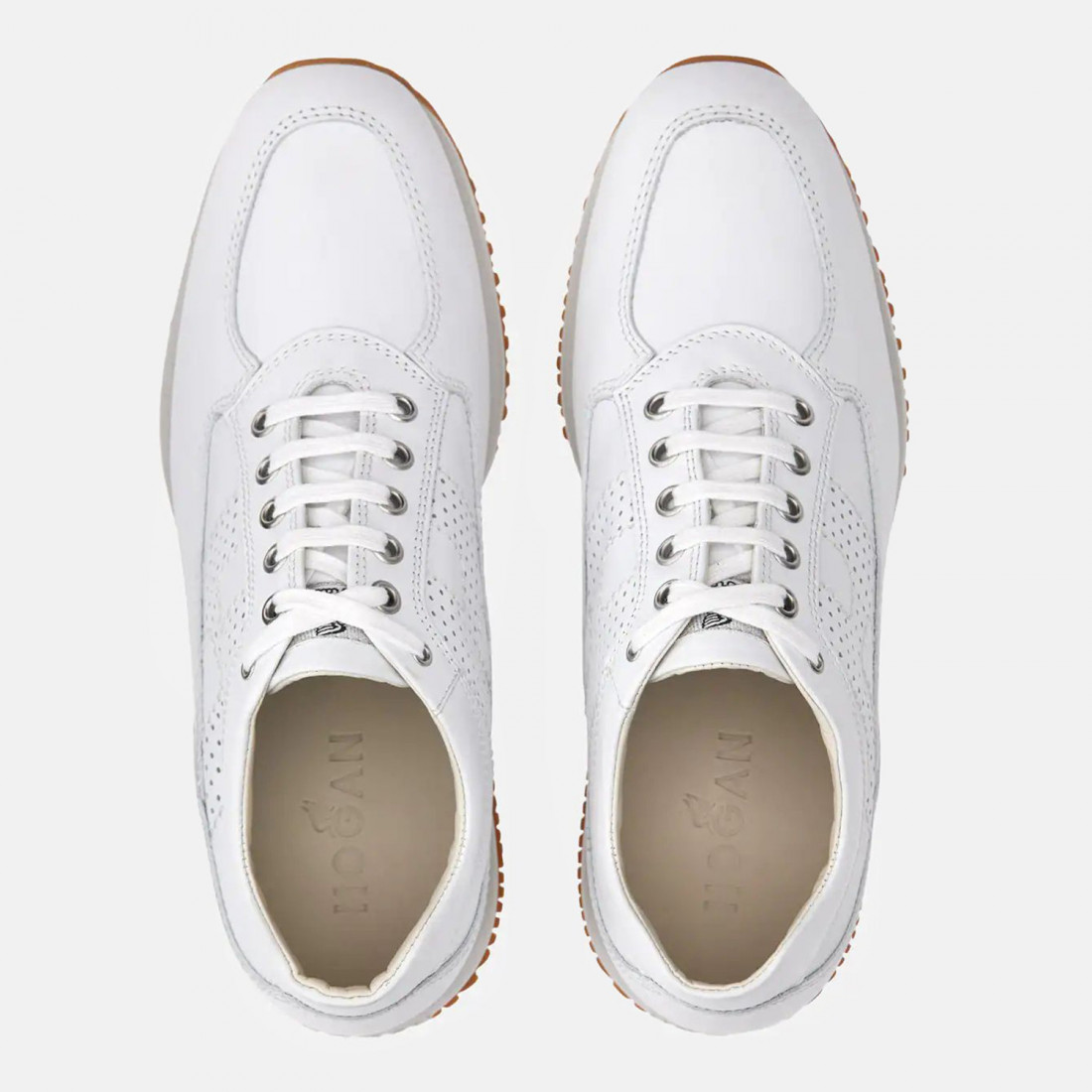 Women's Hogan Interactive sneakers in white leather