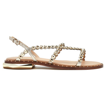 Ash Paola Sandal in gold...
