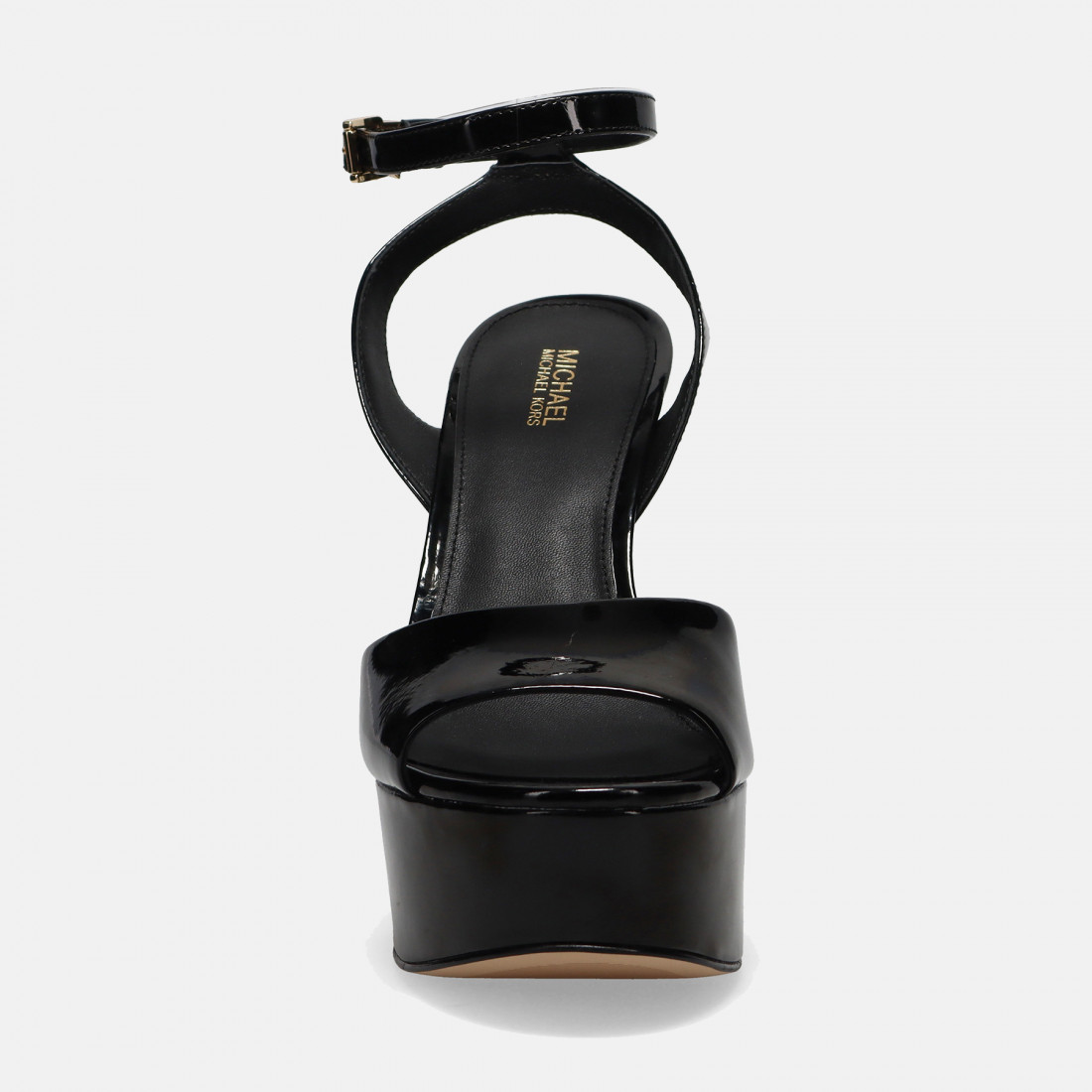 Michael Kors Jenson Platform black patent sandal