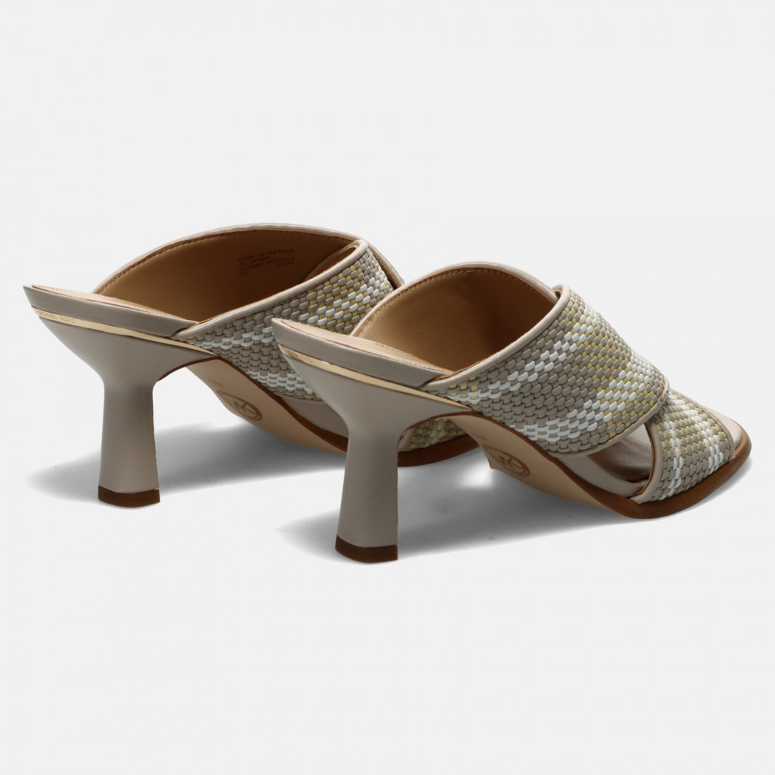 Michael Kors Gideon sand mules with medium heel
