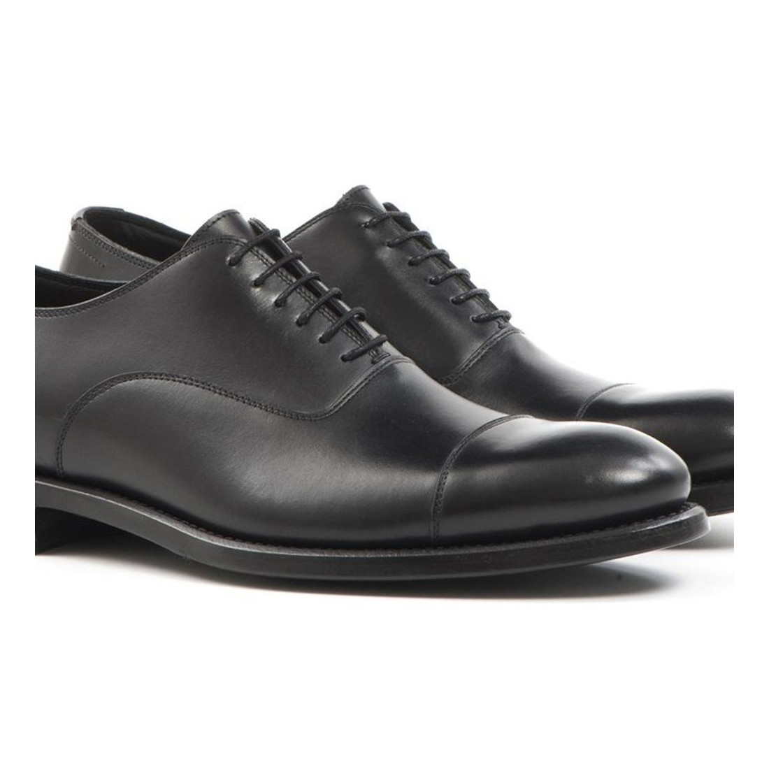 Men's Jerold Wilton oxford shoes in black leather