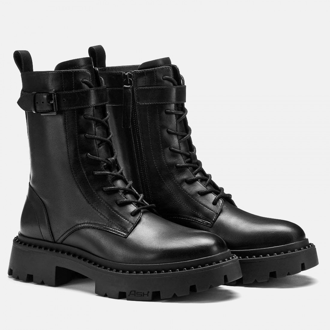 Dr. Martens Jadon Black Polished Smooth Leather Platform Boot