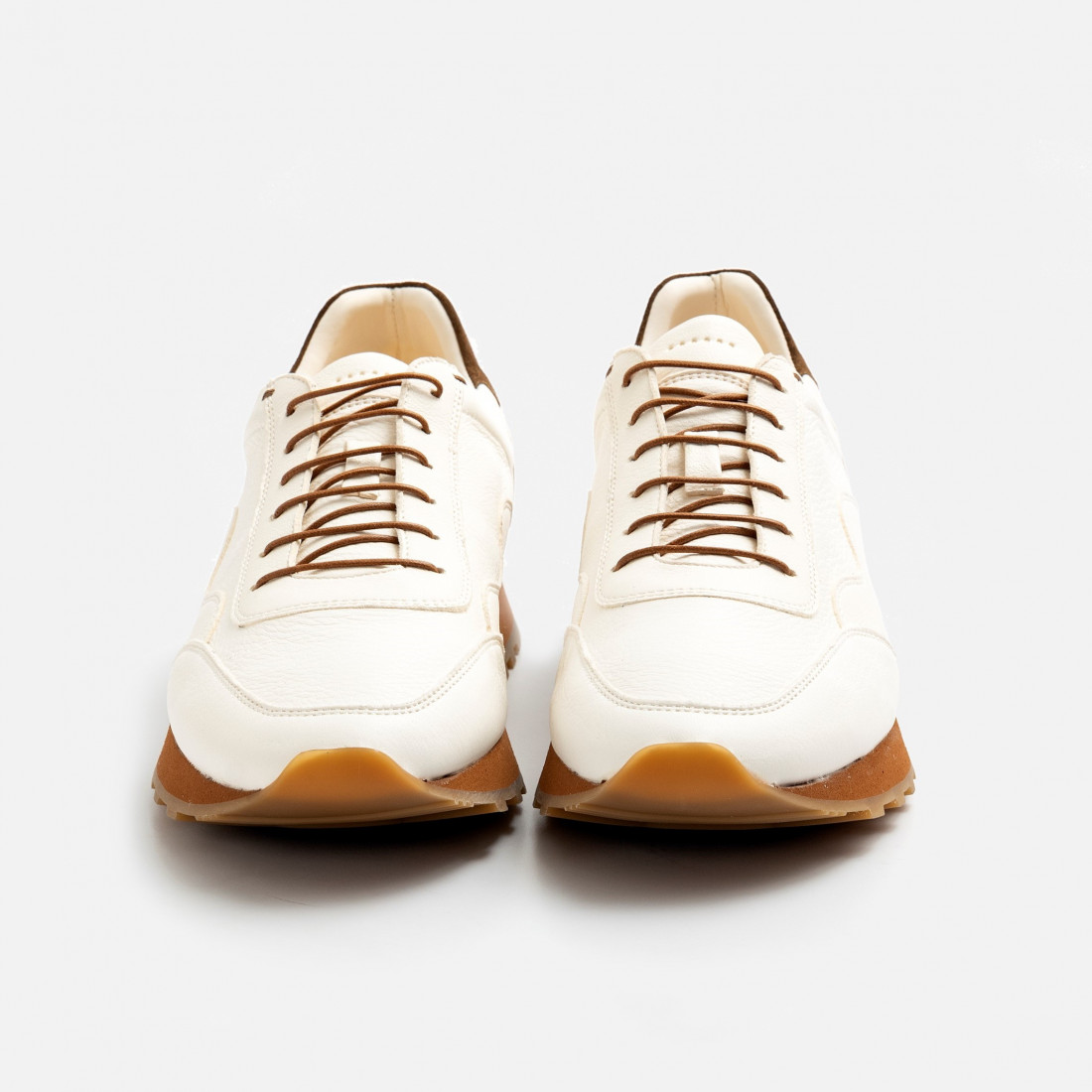 Sturlini Runners men's shoe in soft white leather