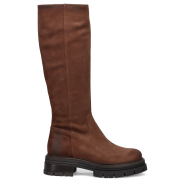 Les Tulipes boot in brown...