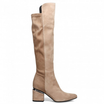 Over the knee boot in suede...