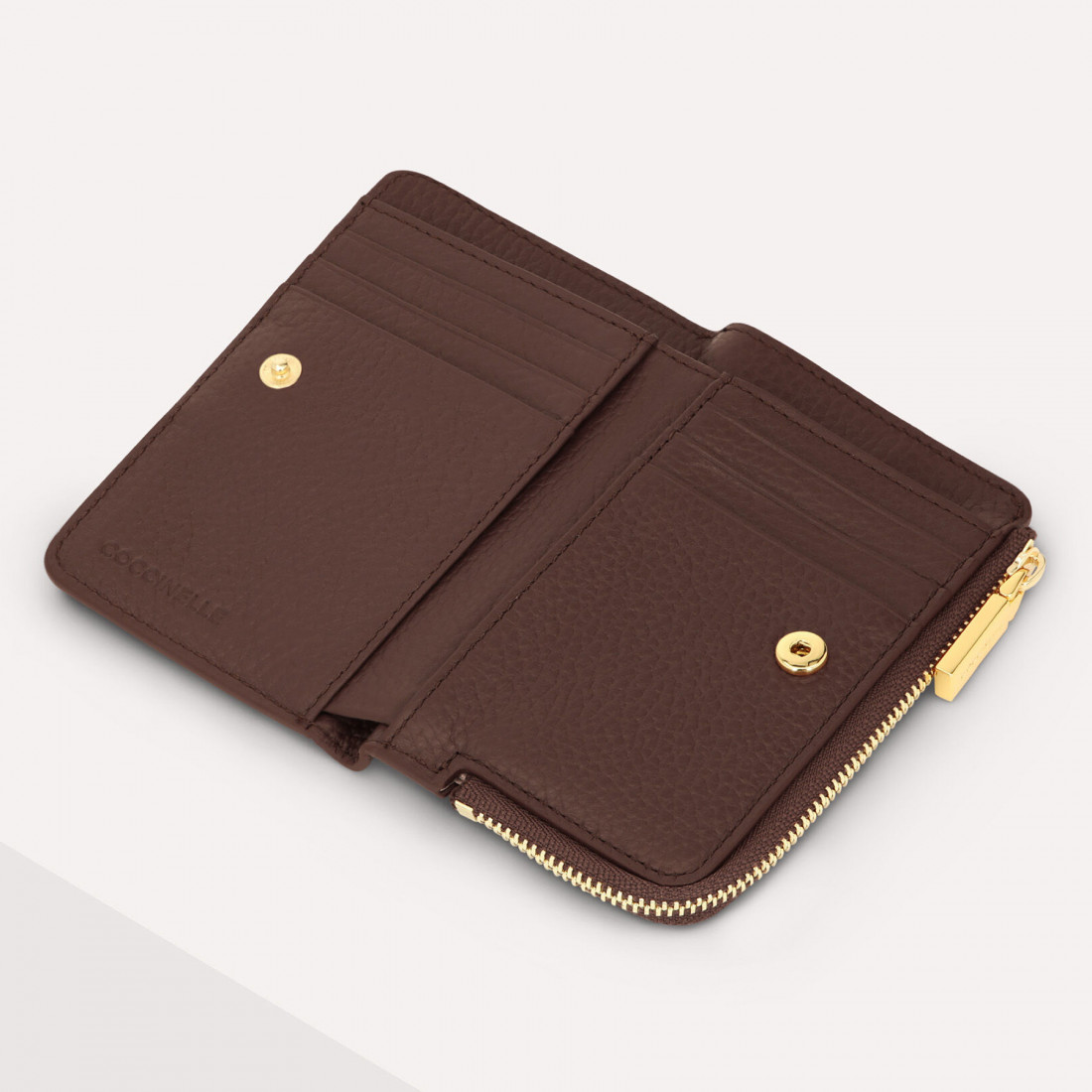 Coccinelle Myrine carob leather wallet