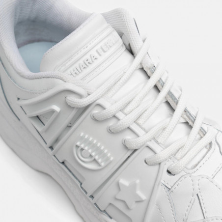 Chiara Ferragni High-top Lace-up Sneakers in White