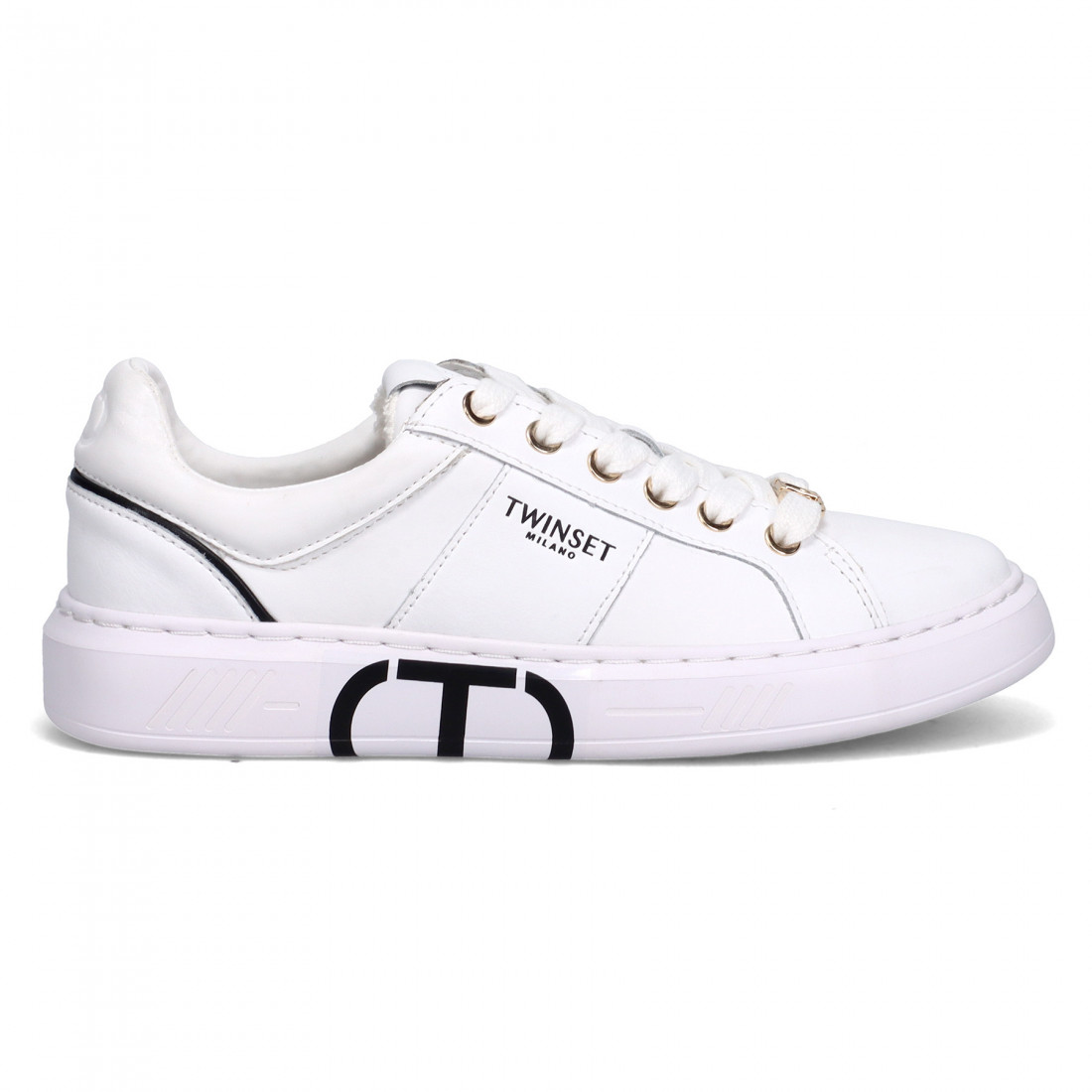 Black and Twinset sneakers Oval T logo