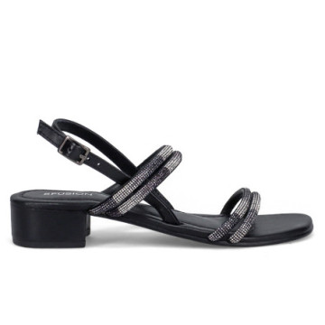 Black Fusion sandal with...
