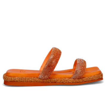 Zoe Flor 01 orange slipper...