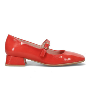 Hispanitas-Schuh aus rotem...