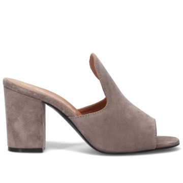 Via Roma 15 mules in taupe...