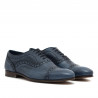 Oxford shoes in very soft antique-effect ocean leather