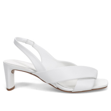 Del Carlo sandal in white...