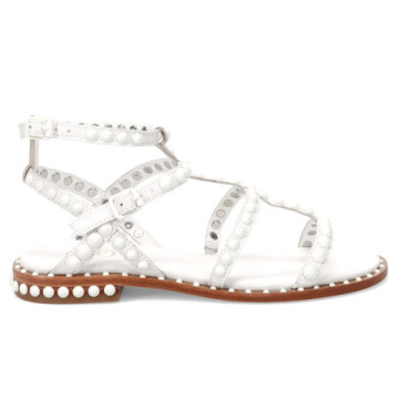 Ash sandal in white leather...