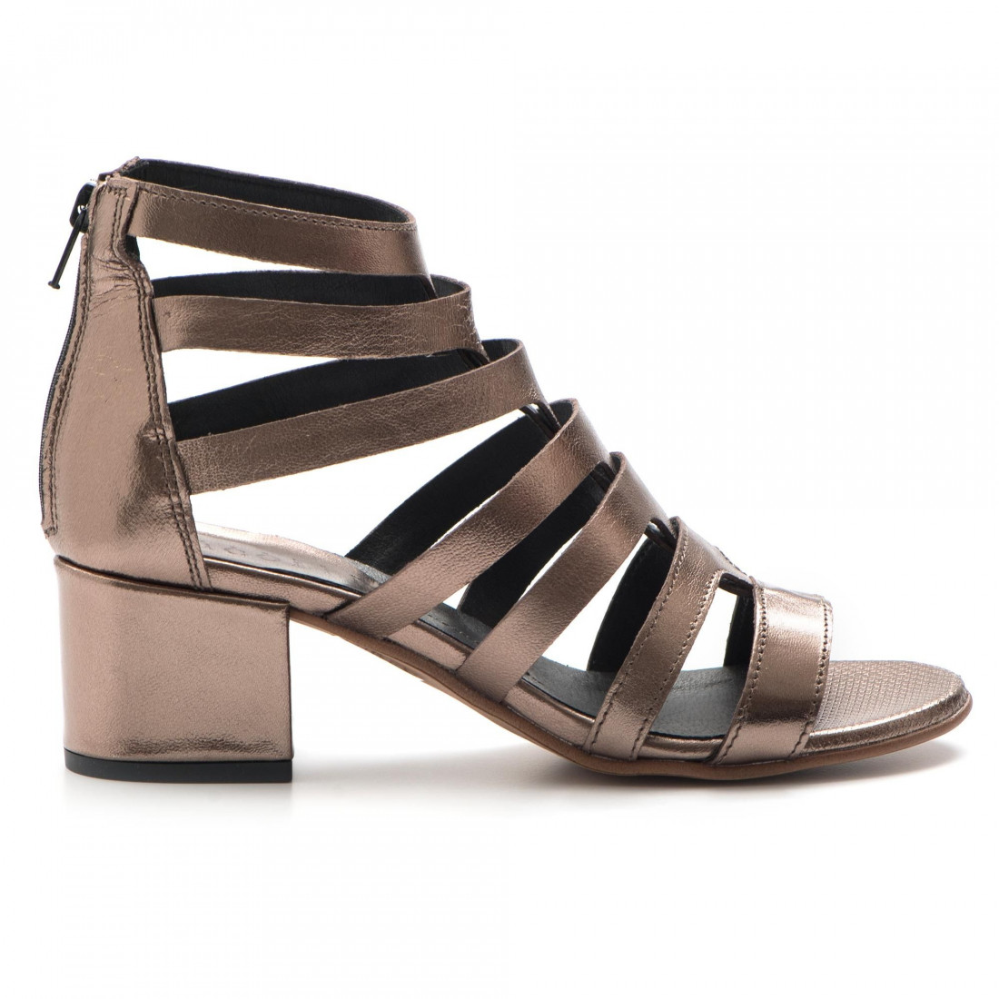 Taupe sandals with straps