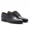 Oxford shoes in soft blue leather