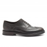 Full brogue oxford shoes in dark brown leather