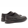 Volle Brogue Oxford Schuhe aus dunkelbraunem Leder