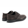 Grey suede Marco Ferretti derby brogue shoes