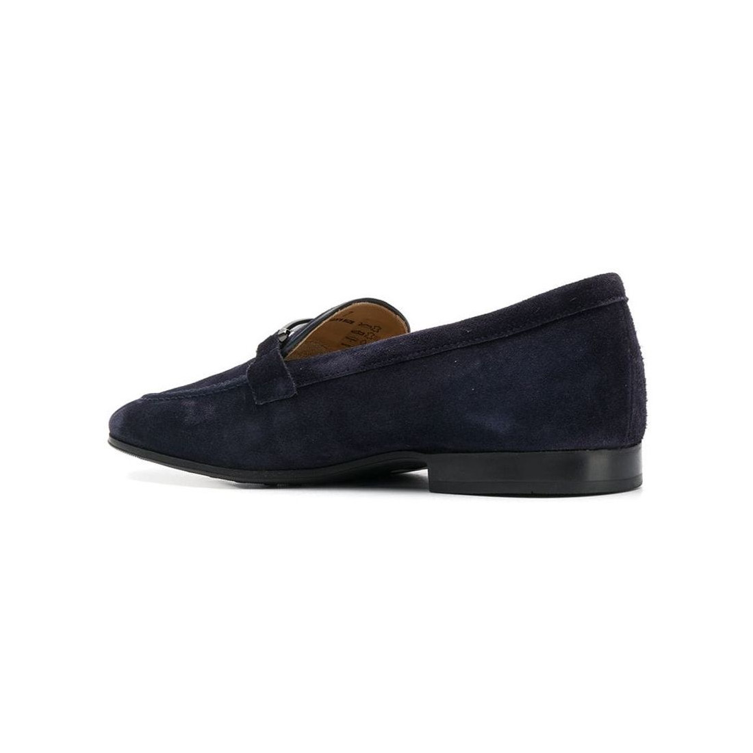 Blue suede Tod's Mocassins with Double T
