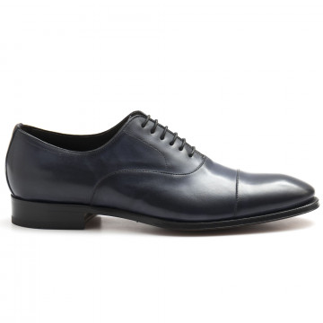 Blue hand waxed leather J. Wilton oxford shoes