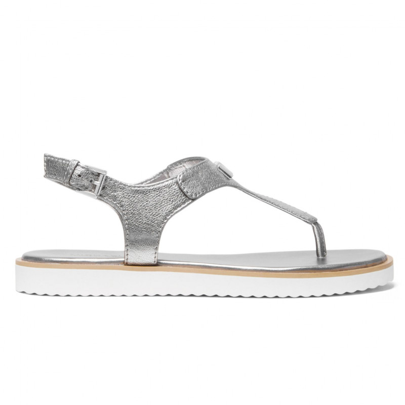 Silver MK Michael Kors Brady Thong sandals