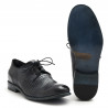 Zapato Hundred 100 azul oscuro de piel perforada