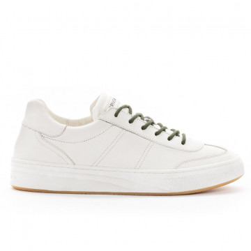 White Crime London Tennis sneaker in leather
