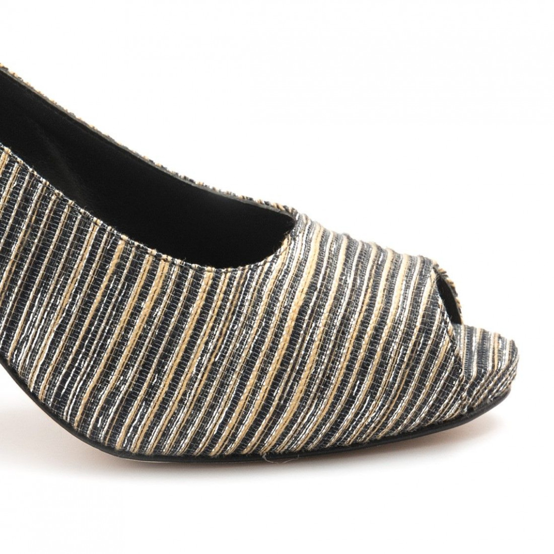 Multicolor fabric Calpierre heeled sandals