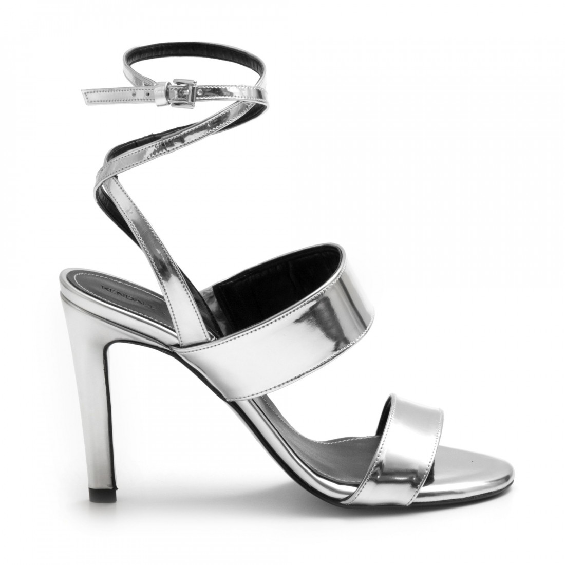 Silver mirror  Kendall+Kylie Mikella heeled sandals