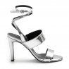Silver mirror  Kendall+Kylie Mikella heeled sandals