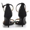 Black suede and swarovski Fabi elegant sandals