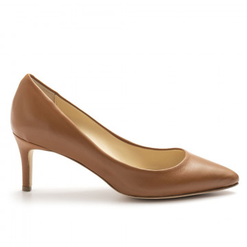 Brown L'Arianna pumps with medium heel