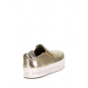 Ash JUNGLE Trainers Metallic Platine Leather with Multi-Coloured Snake Print Accent