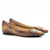 Python printed L'Arianna flat shoes with internal wedge