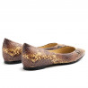 Python printed L'Arianna flat shoes with internal wedge