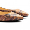 Python bedruckte flache L'Arianna-Schuhe mit internem Keil