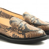 Women's Tod's mocassins in beige python effect leather