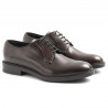 Men's Sangiorgio derby shoes in brown brushed leather