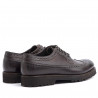 full brogue derby shoes in full grain leather