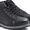 Black nabuck leather Lumberjack Roman ankle boots