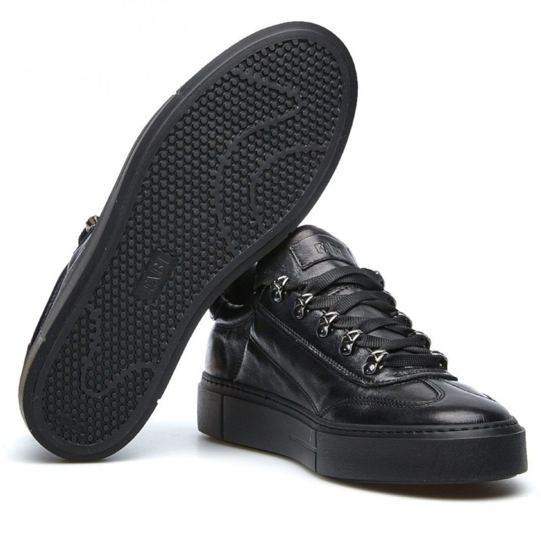 Fabi Puget FU9580 zwarte sneakers met metalen haken
