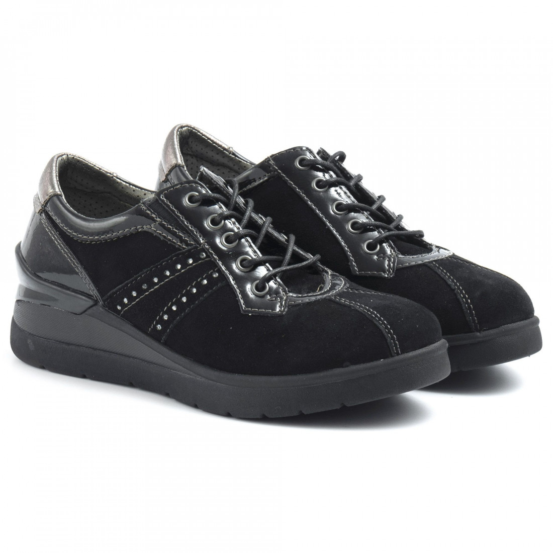 Women's Cinzia Soft black suede shoes
