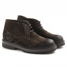Men's Sangiorgio lace up shoes in brown aged suede