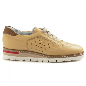Women's Philosophy yellow shoes in soft leather
