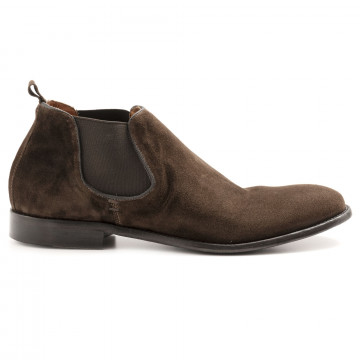 Men's Pawelk's ankle boots in soft brown suede