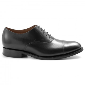 Zapato botti para hombre en piel color negro con plantilla extraíble